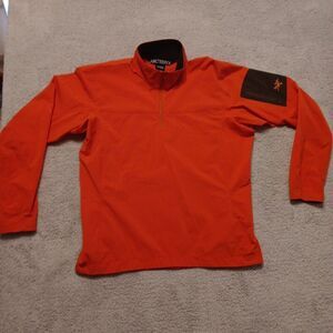 Men’s arcteryx Lightweight jacket size large CA 34438 Orange Outdoor EUC
